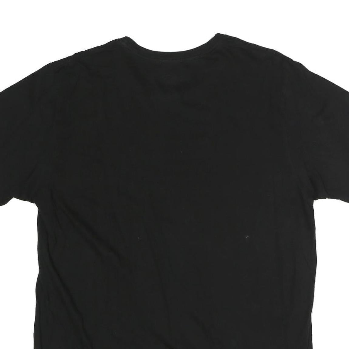 CALVIN KLEIN Mens Black L T-Shirt Short Sleeve Crew Neck Minimal Logo
