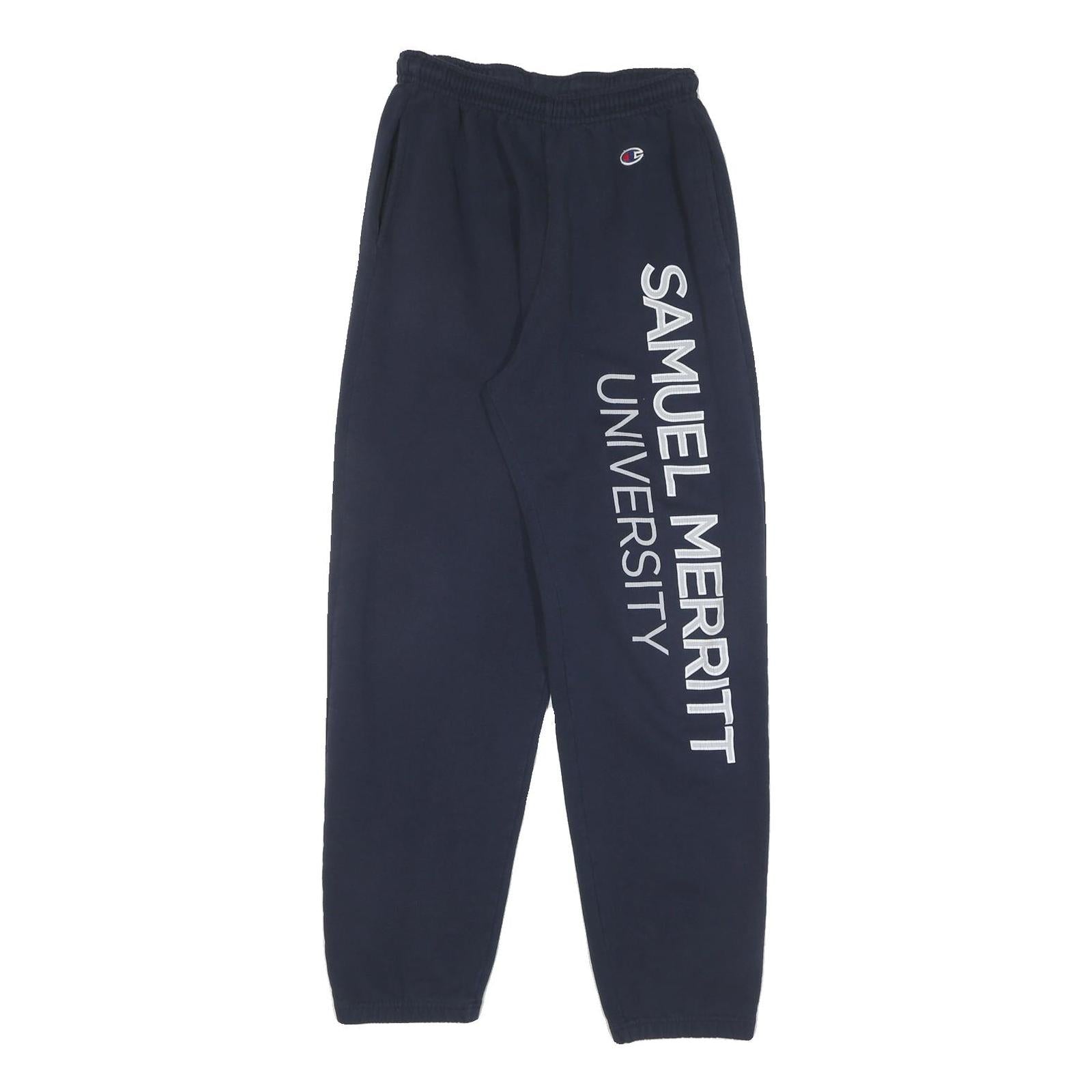 CHAMPION Mens Joggers Navy Blue S W26 L30 Casual Cotton Sweatpants