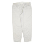 BIG STAR Mens Cotton Blend White Regular Fit Straight Leg Trousers W38 L30