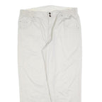 BIG STAR Mens Cotton Blend White Regular Fit Straight Leg Trousers W38 L30