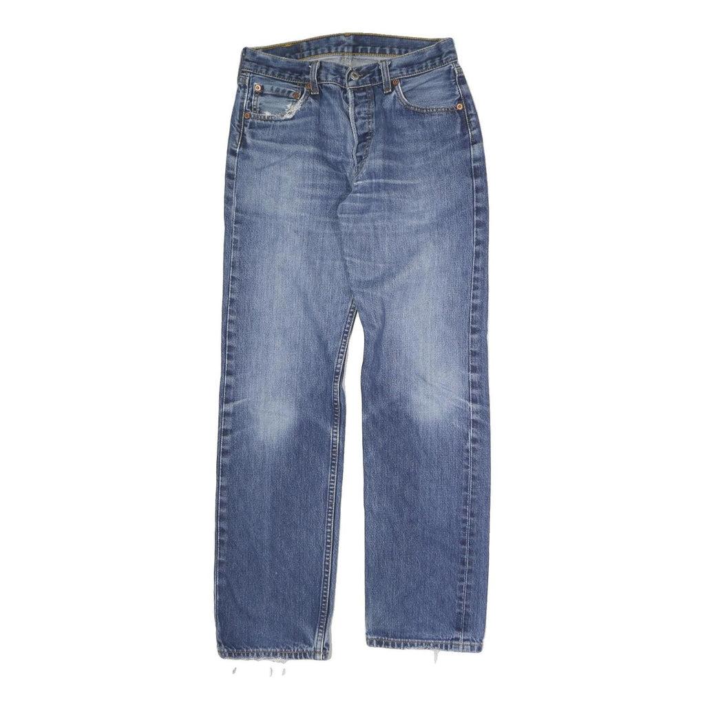 LEVI'S Mens Regular Fit Blue Denim Jeans W29 L30 Button Cotton Classic