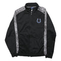 NFL Mens Black Grey Indianapolis Colts Track Jacket XL Polyester Zip Sportswear