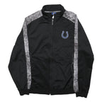 NFL Mens Black Grey Indianapolis Colts Track Jacket XL Polyester Zip Sportswear