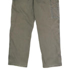 DICKIES Mens Cotton Beige Regular Fit Straight Trousers W38 L31 Workwear Button