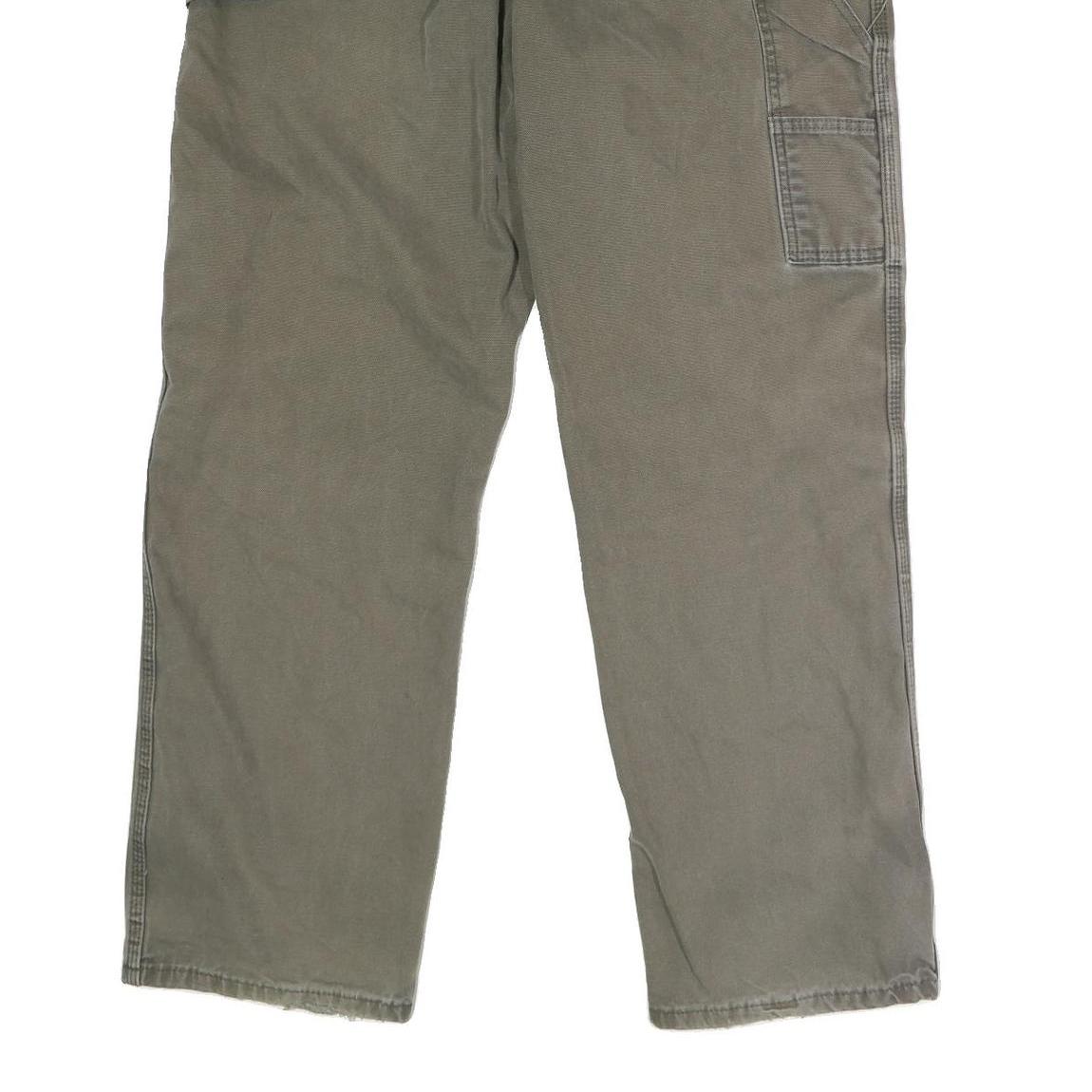 DICKIES Mens Cotton Beige Regular Fit Straight Trousers W38 L31 Workwear Button