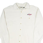 LEE Mens White Acsystems Classic Cotton Blend Shirt XL Workwear Comfort