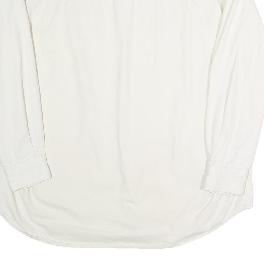 LEE Mens White Acsystems Classic Cotton Blend Shirt XL Workwear Comfort