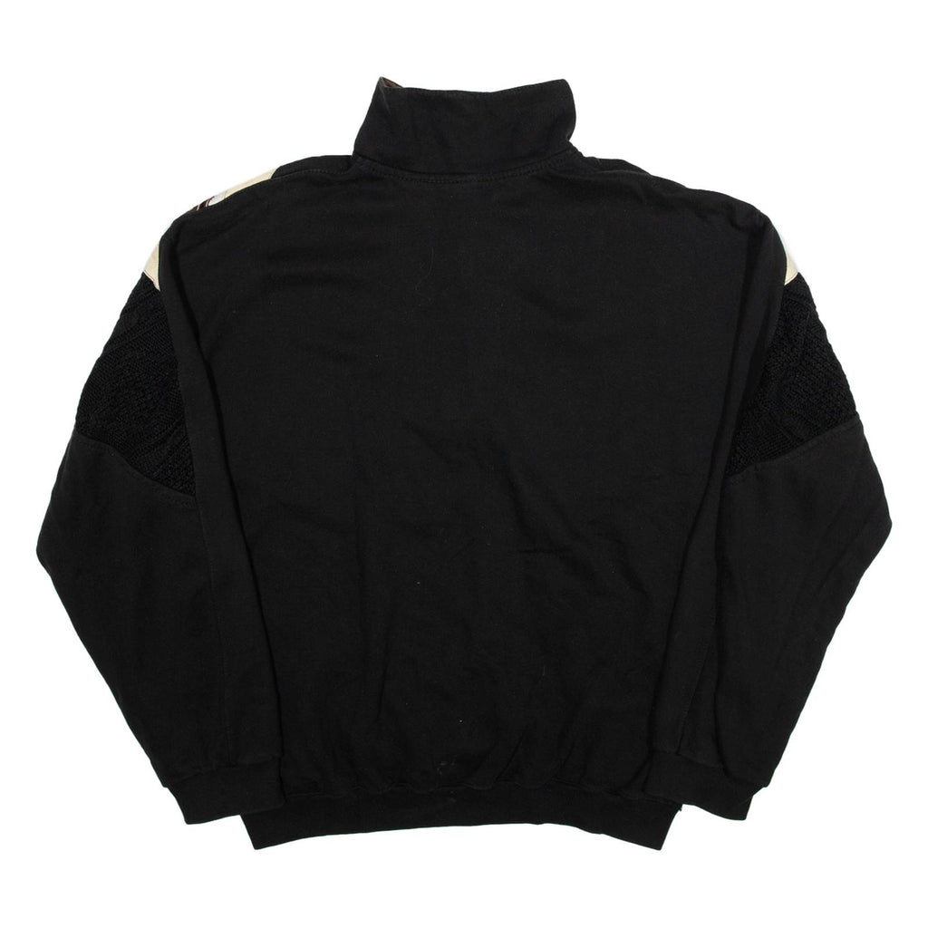 SUN CITY Womens Sweatshirt Black High Neck XL