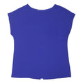 DOROTHY PERKINS Womens Blue Top Sleeveless Round Neck Pocket UK 10 Zip Back