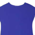 DOROTHY PERKINS Womens Blue Top Sleeveless Round Neck Pocket UK 10 Zip Back