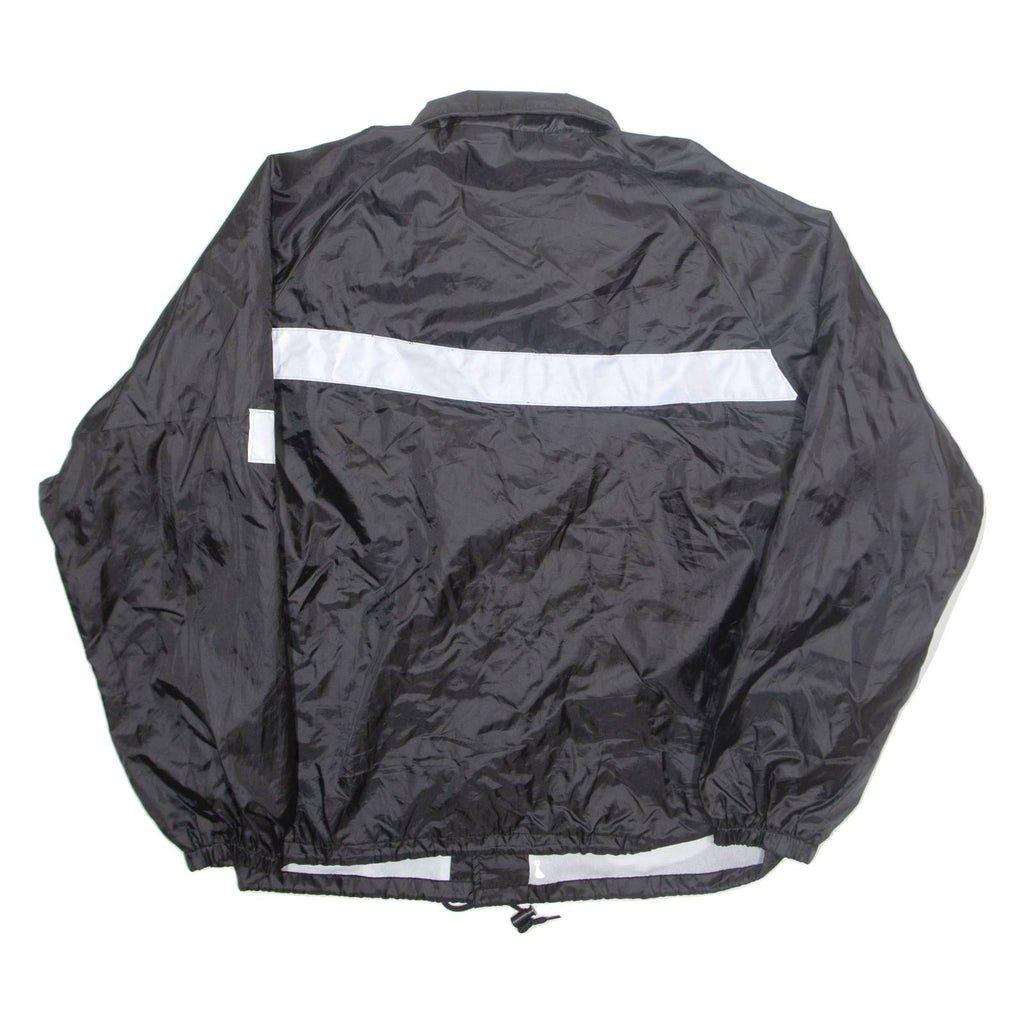 LAW PRO Womens Track Jacket Black Nylon XL