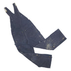 CARHARTT Mens Blue Cotton Dungarees Regular Fit Workwear M W32 L30 Durable