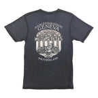 HARLEY DAVIDSON Mens Black Vintage Iron Graphic T-Shirt S Short Sleeve Crew Neck