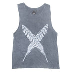 THRILLS Feathers Womens Vest Grey Sleeveless UK 8