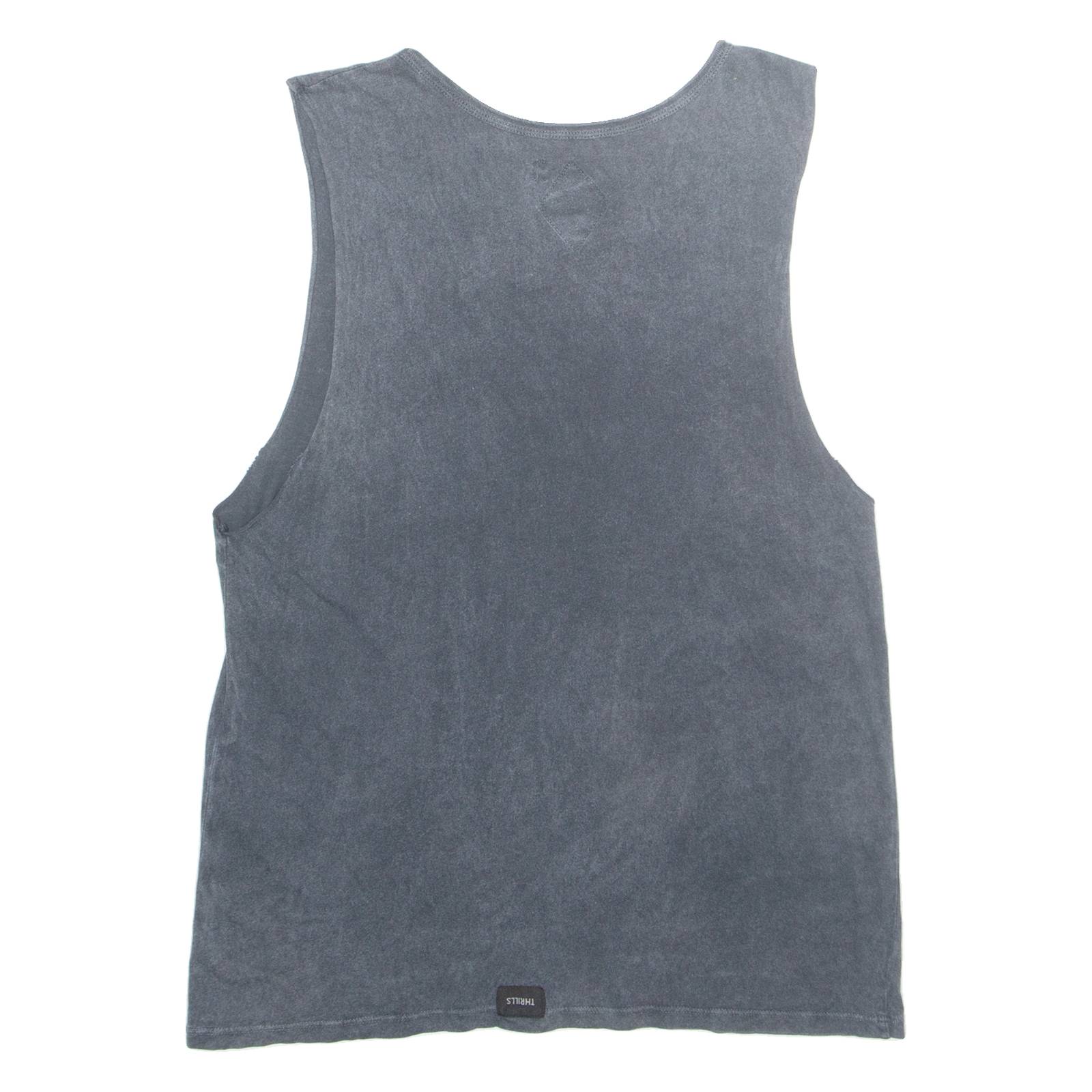 THRILLS Feathers Womens Vest Grey Sleeveless UK 8