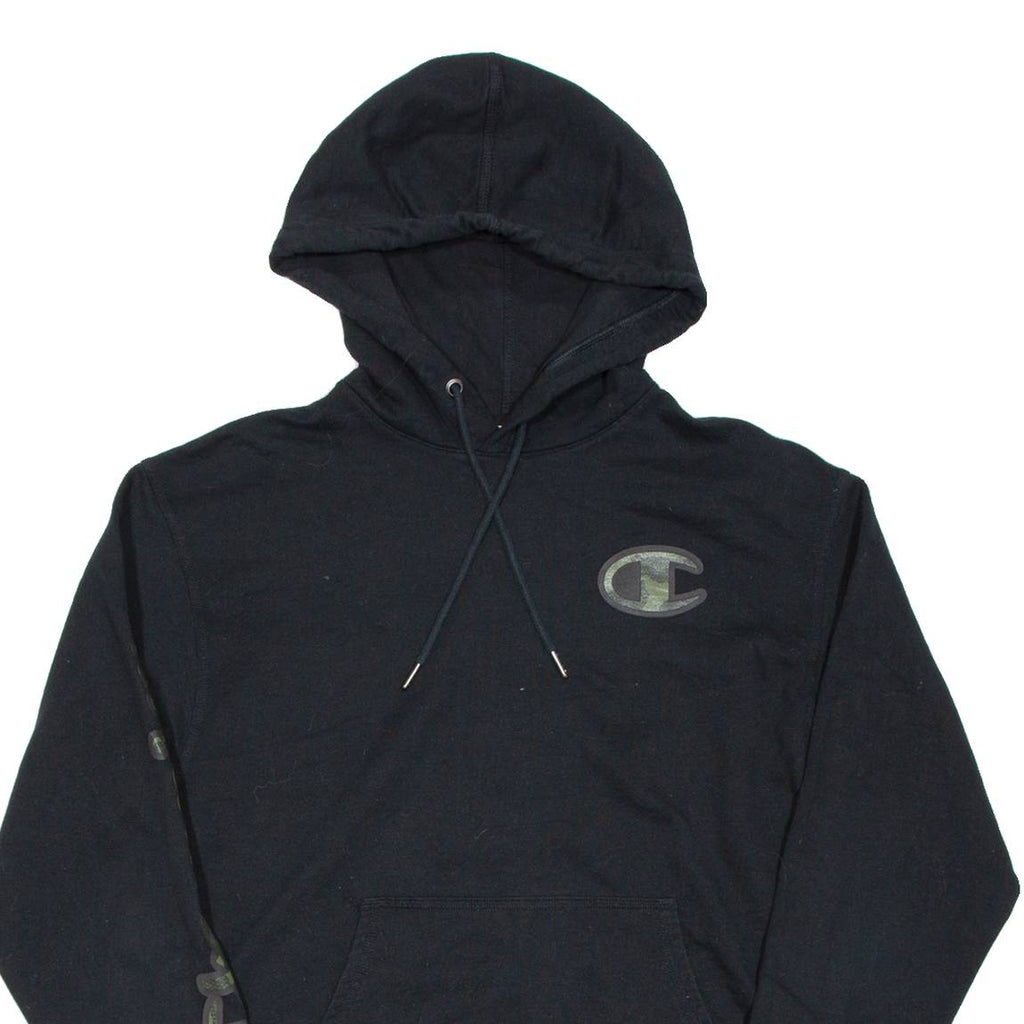 CHAMPION Mens Black Hoodie M