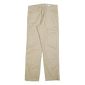 WRANGLER Mens Cotton Blend Beige Relaxed Cargo Trousers W30 L30 Utility Pockets