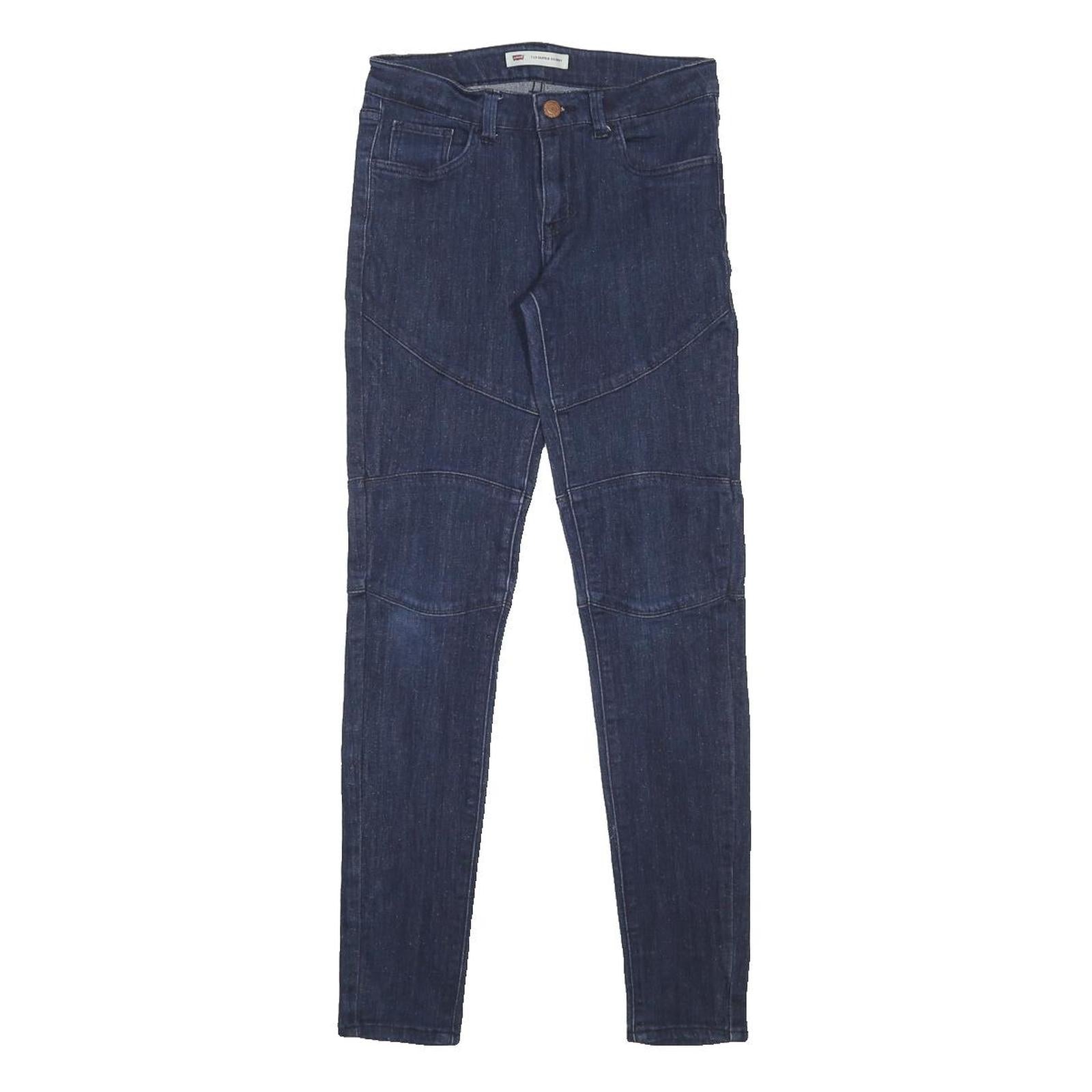 LEVI'S 710 Girls Jeans Blue Slim Skinny Denim Medium W25 L28 Stretch Cotton