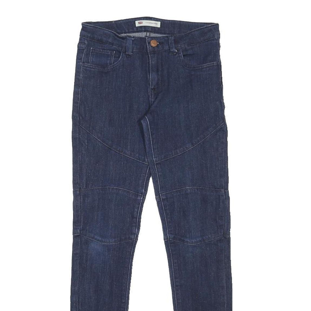 LEVI'S 710 Girls Jeans Blue Slim Skinny Denim Medium W25 L28 Stretch Cotton