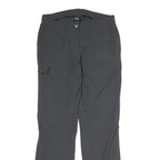 IVY Womens Polyester Blend Grey Regular Fit Straight Trousers W30 L31