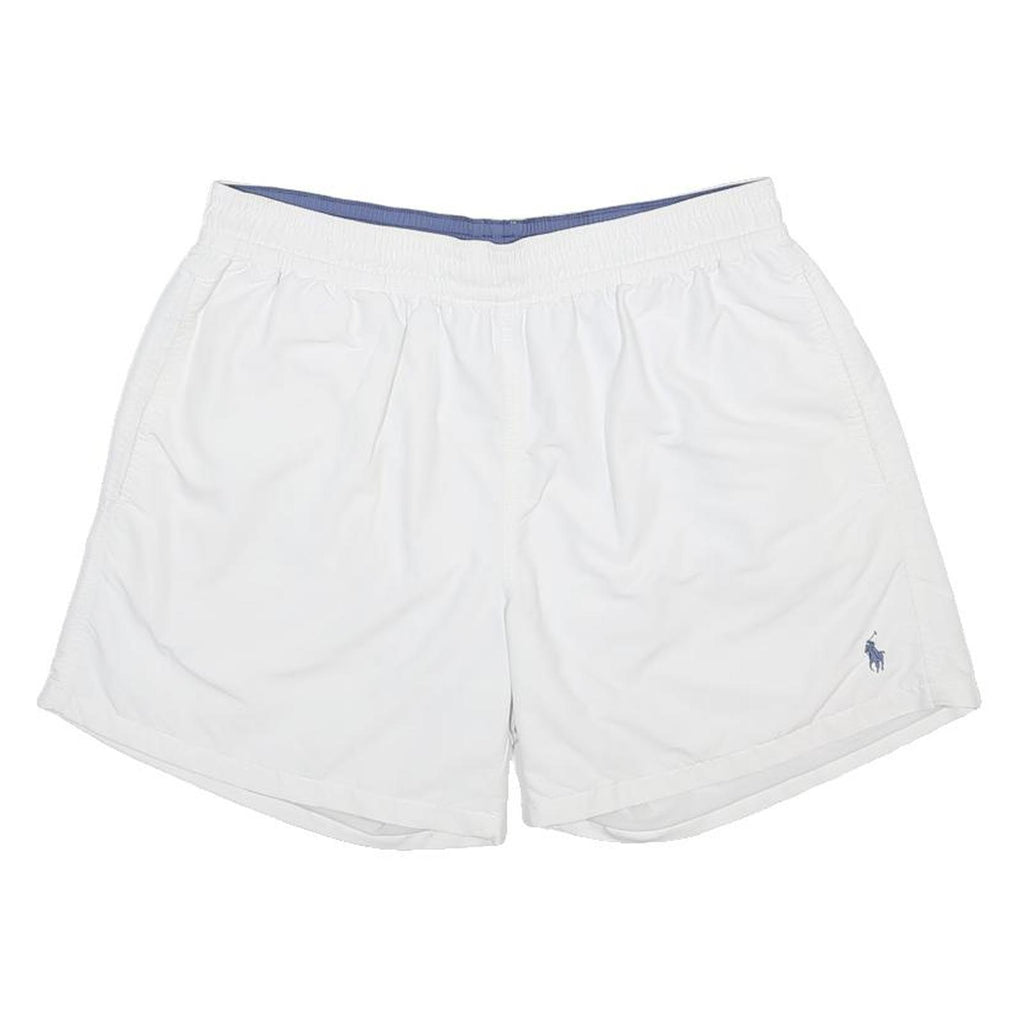 POLO RALPH LAUREN Mens White Casual Nylon Shorts L W30 Lightweight Summer