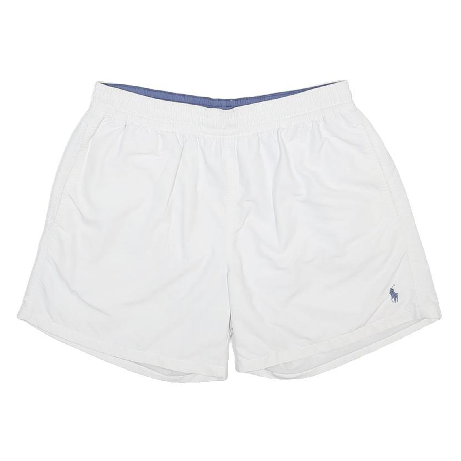 POLO RALPH LAUREN Mens White Casual Nylon Shorts L W30 Lightweight Summer
