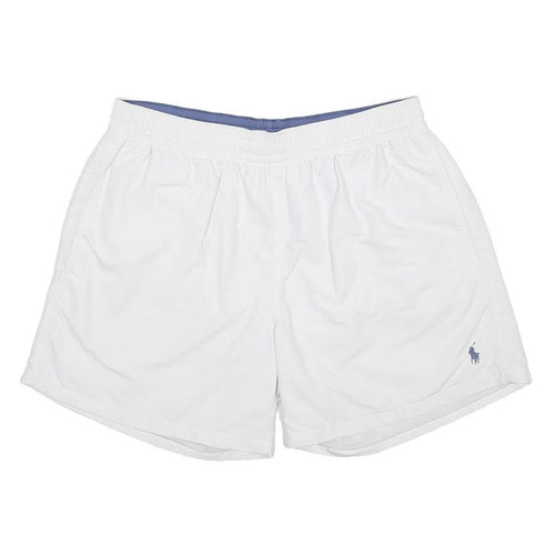 POLO RALPH LAUREN Mens White Casual Nylon Shorts L W30 Lightweight Summer