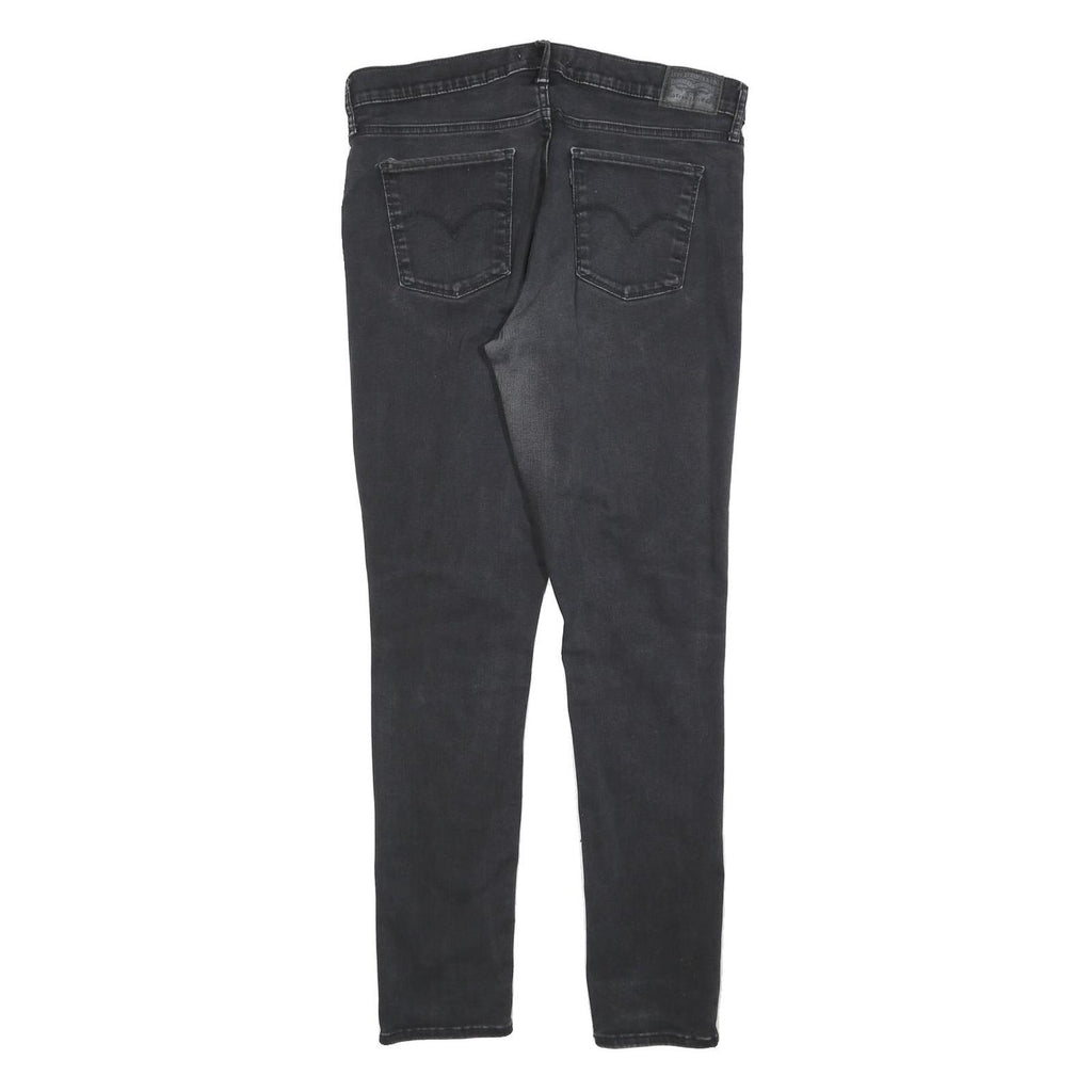 LEVI'S 311 Womens Jeans Black Slim Skinny Denim W33 L32 Stretch Zip Fly