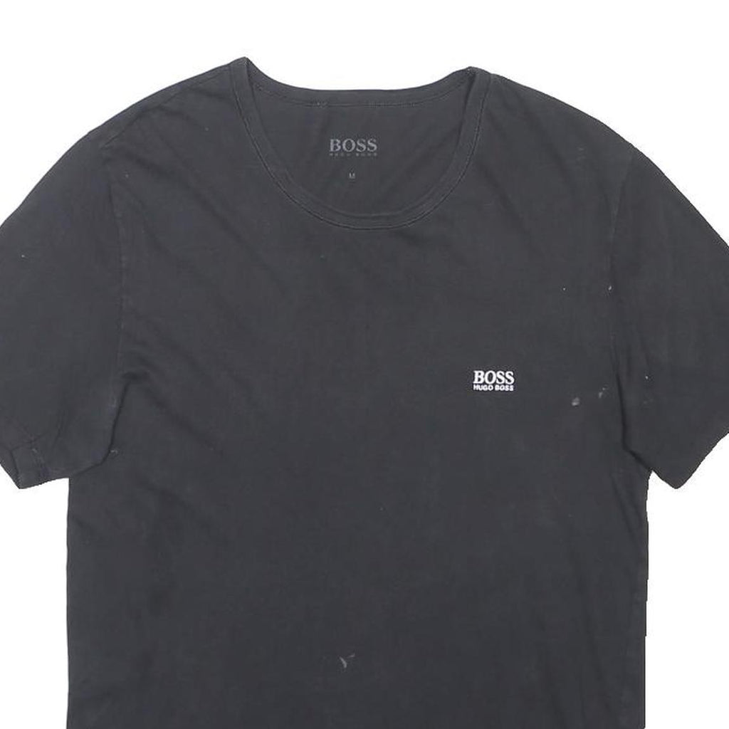 BOSS HUGO BOSS Mens Black Graphic T-Shirt M Short Sleeve Crew Neck Logo