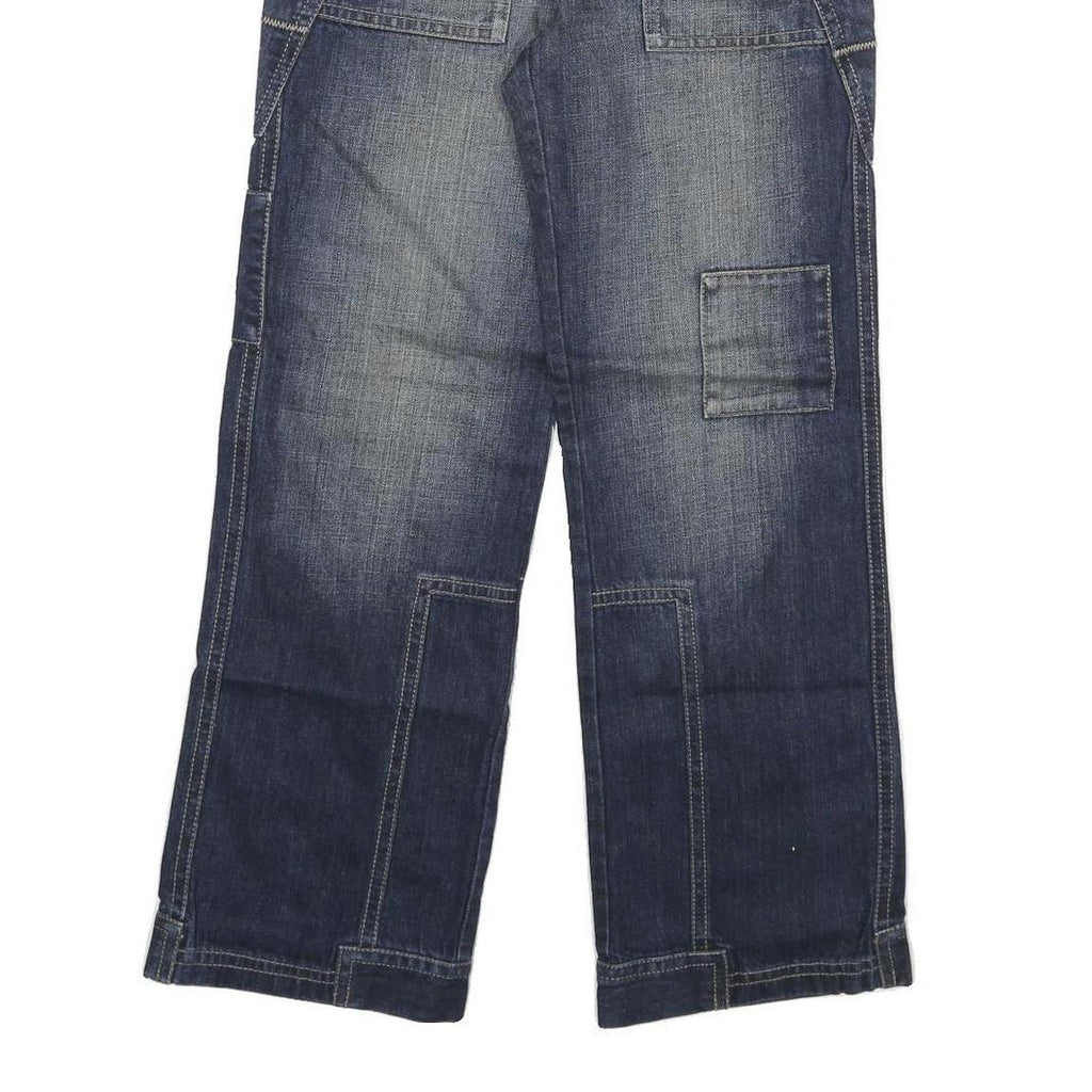 ESPRIT Womens Regular Fit Wide Leg Denim Light Wash Cotton Blend W28 L29 Casual