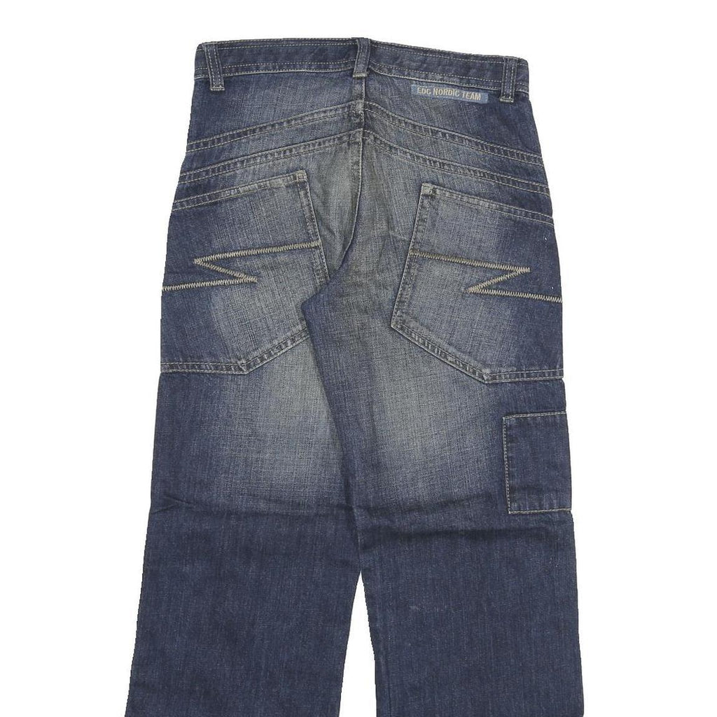 ESPRIT Womens Regular Fit Wide Leg Denim Light Wash Cotton Blend W28 L29 Casual