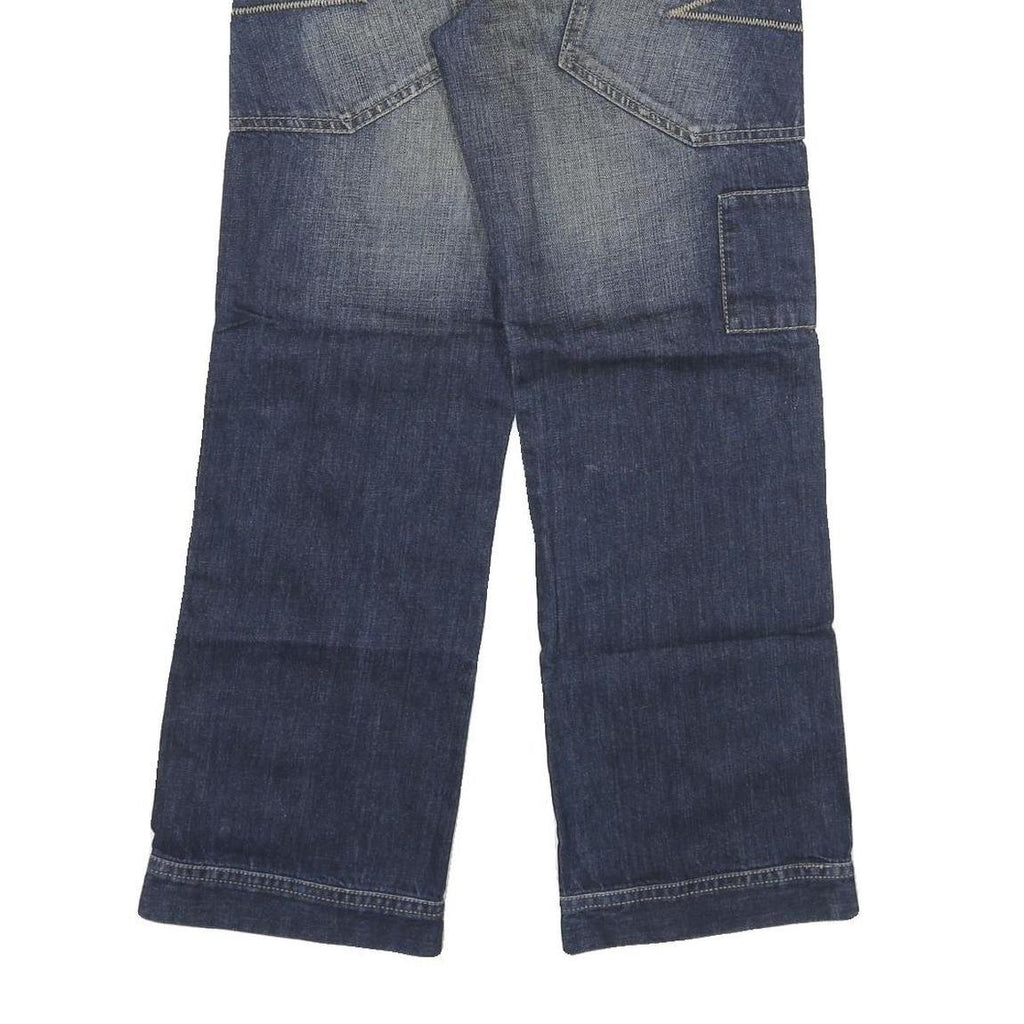 ESPRIT Womens Regular Fit Wide Leg Denim Light Wash Cotton Blend W28 L29 Casual