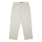 NAUTICA Mens Cotton Blend White Regular Straight Trousers W34 L31 Casual Classic