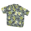 BON HOMME Mens Green Pattern Rayon Shirt M Floral Black Grey Hawaiian Casual