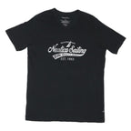 NAUTICA Mens Black XL Graphic T-Shirt Short Sleeve Crew Neck Cotton Blend