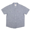 LEVI'S Mens Blue Casual Cotton Short Sleeve Shirt L Button Front Pockets