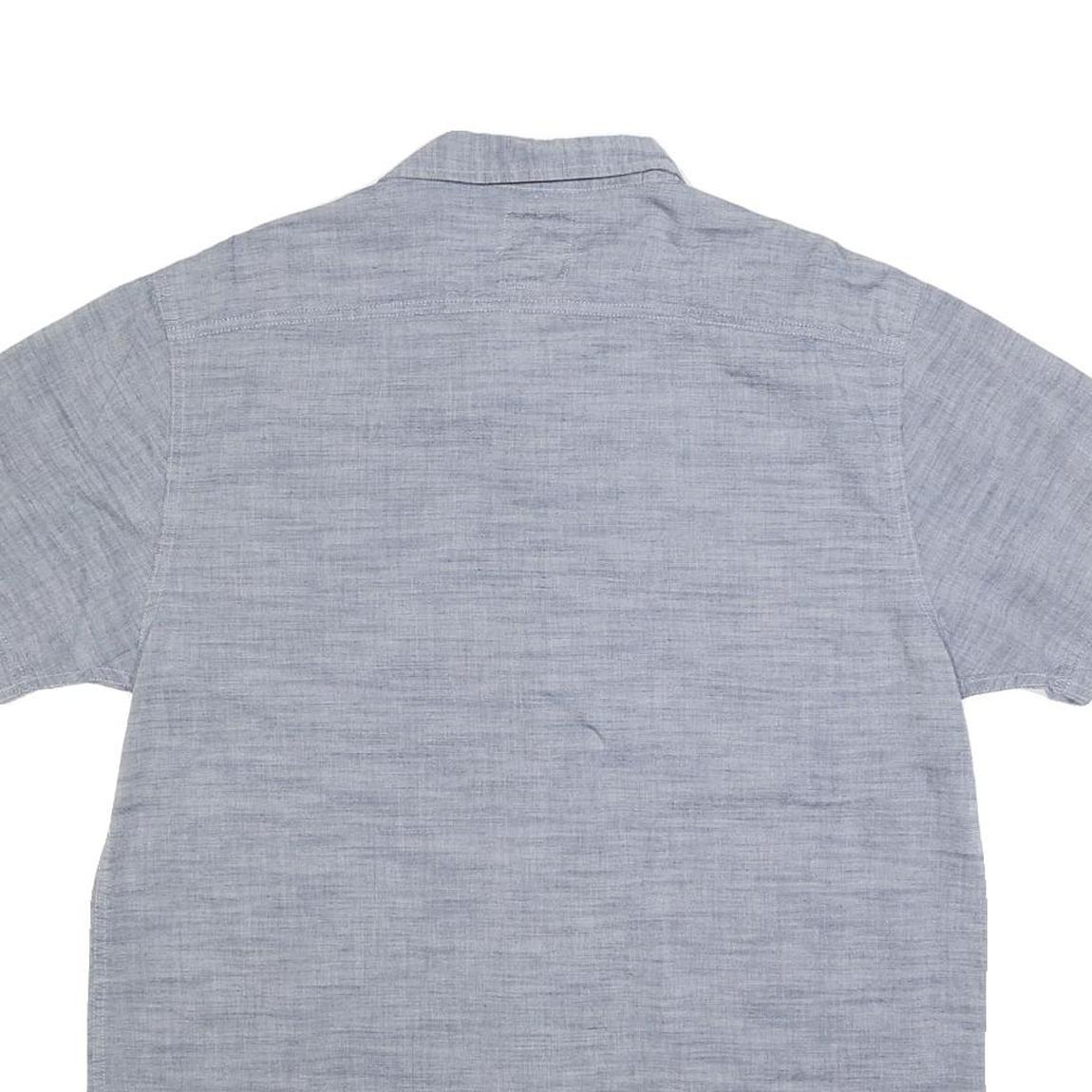 LEVI'S Mens Blue Casual Cotton Short Sleeve Shirt L Button Front Pockets