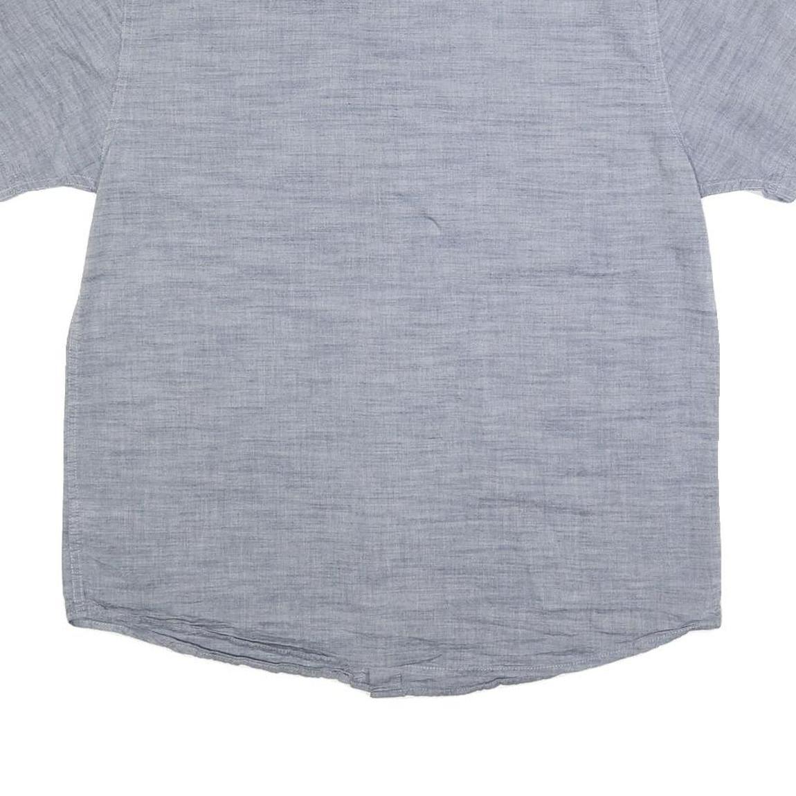 LEVI'S Mens Blue Casual Cotton Short Sleeve Shirt L Button Front Pockets