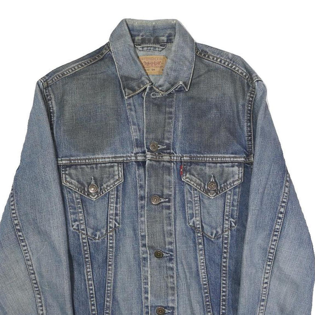 LEVI'S Mens Blue Denim Button Jacket M Cotton Classic Casual Outerwear