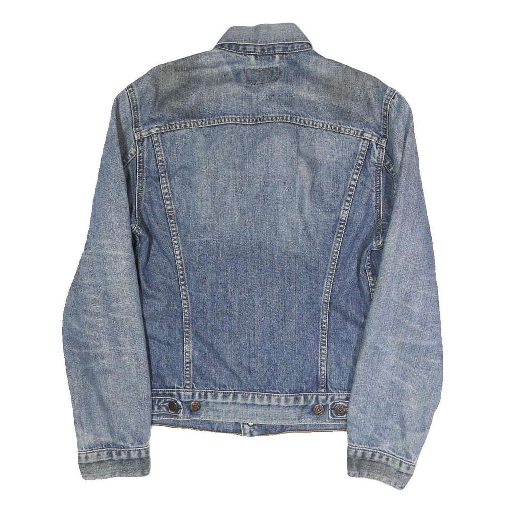 LEVI'S Mens Blue Denim Button Jacket M Cotton Classic Casual Outerwear