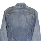 LEVI'S Mens Blue Denim Button Jacket M Cotton Classic Casual Outerwear