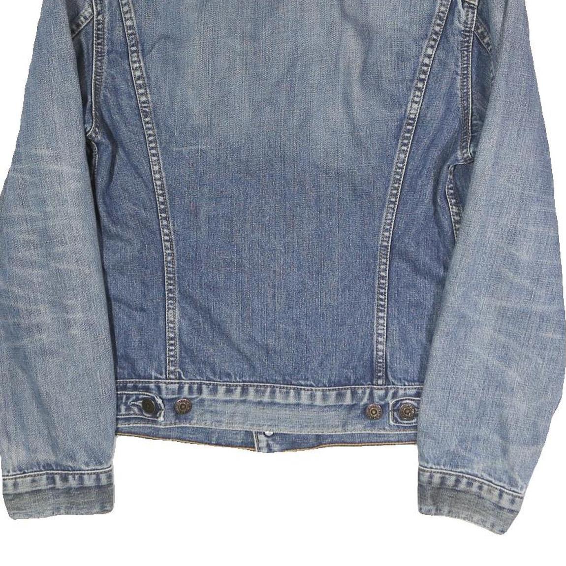 LEVI'S Mens Blue Denim Button Jacket M Cotton Classic Casual Outerwear