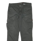 TEDDYS Mens Regular Fit Green Cargo Trousers W37 L30 Cotton Blend Zip Closure