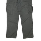 TEDDYS Mens Regular Fit Green Cargo Trousers W37 L30 Cotton Blend Zip Closure