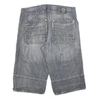 PRO JEH RAW Mens Shorts Blue Casual M W33 Cotton Blend Comfortable Fit