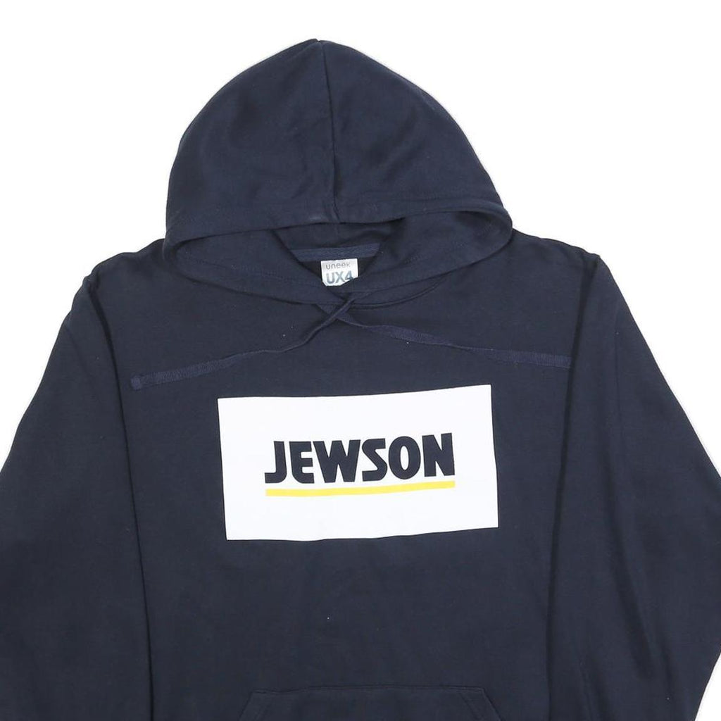 UNEEK Mens Navy Blue Jewson Pullover Hoodie XL Cotton Blend Casual