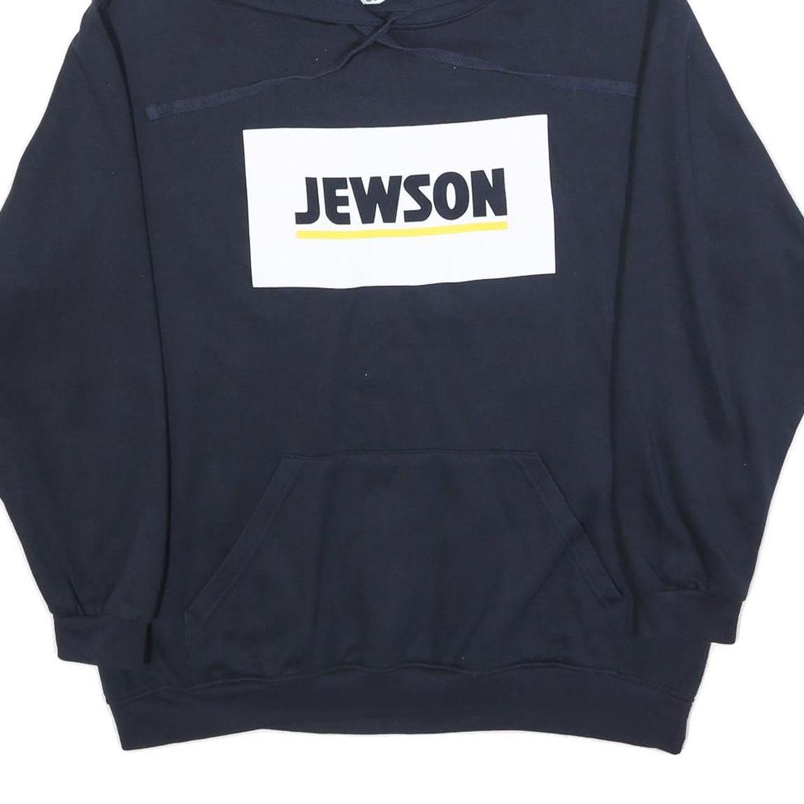 UNEEK Mens Navy Blue Jewson Pullover Hoodie XL Cotton Blend Casual