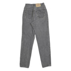 LEVI'S Womens Grey Regular Straight Denim Medium W24 L29 Button Closure Jeans