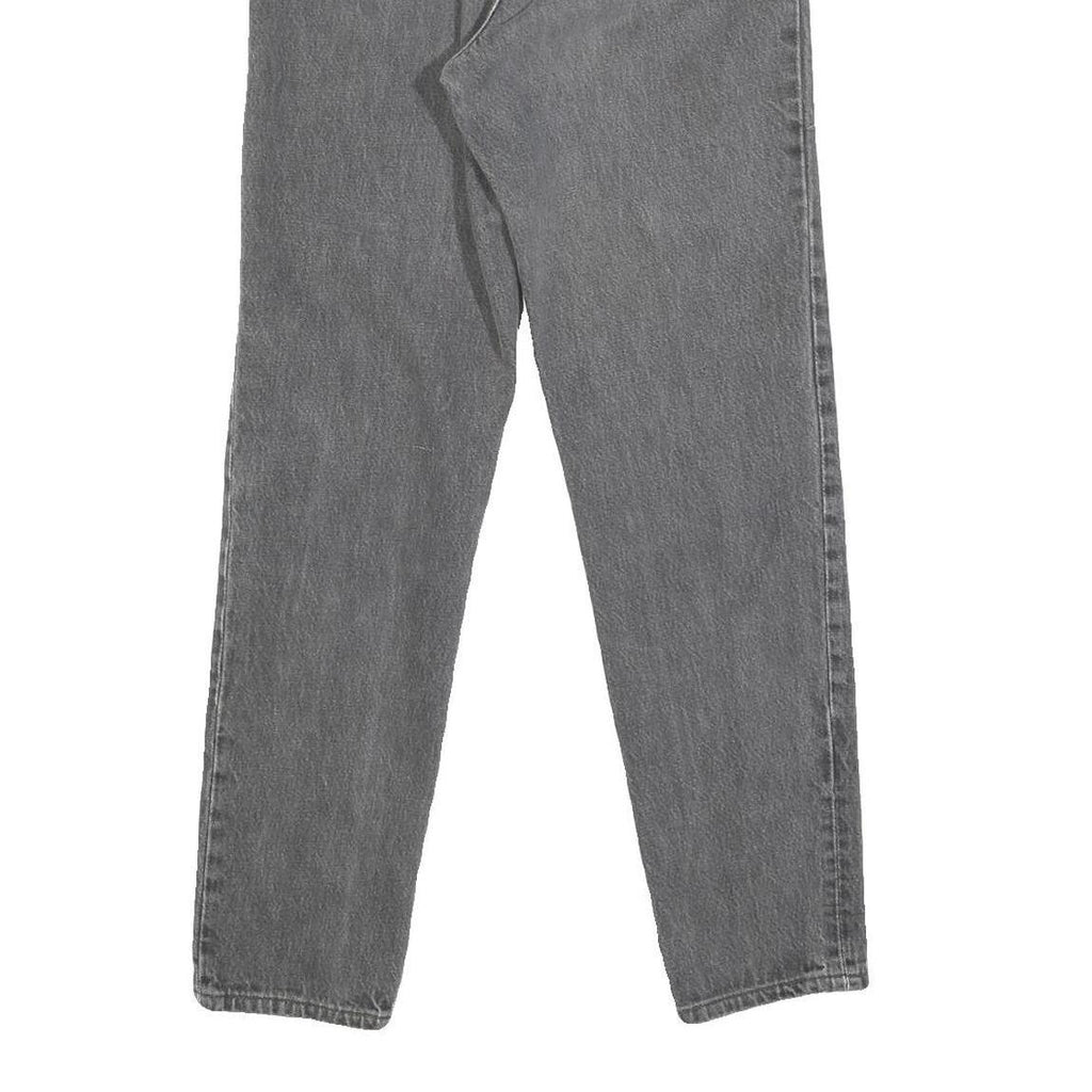 LEVI'S Womens Grey Regular Straight Denim Medium W24 L29 Button Closure Jeans
