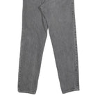 LEVI'S Womens Grey Regular Straight Denim Medium W24 L29 Button Closure Jeans